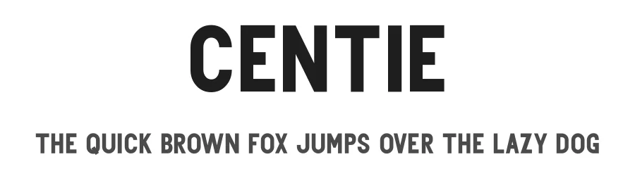 Centie by Nur Solikh — Sans Serif Font