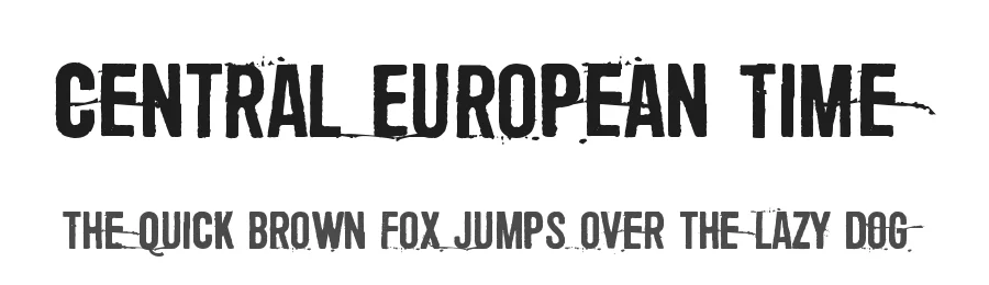 Central European Time by Juha Korhonen — Decorative Font