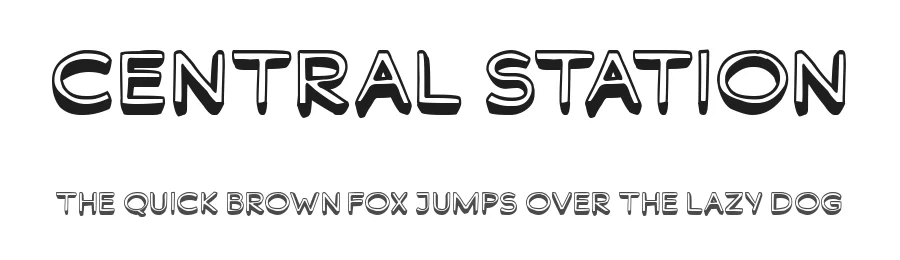 Central Station by Woodcutter — Decorative Font