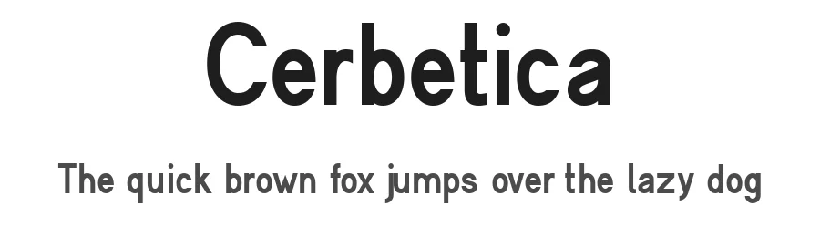 Cerbetica by Andrea Cerboneschi โ Sans Serif Font