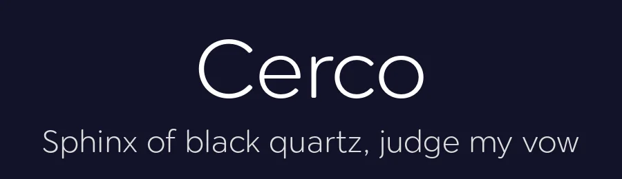 Cerco by Font People — Sans Serif Font — thumbnail 2
