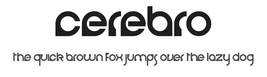 Cerebro by Michael Muranaka — Display Font