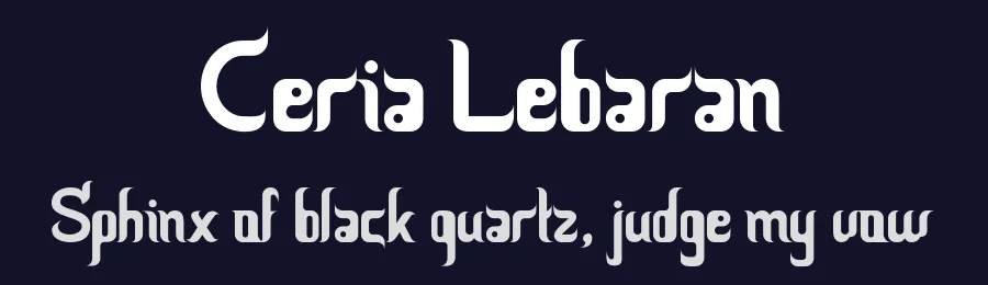 Ceria Lebaran by Adien Gunarta — Decorative Font — thumbnail 2