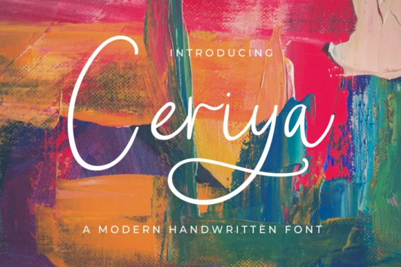 Ceriya Font by Reyrey Blue — Script Handwritten Font