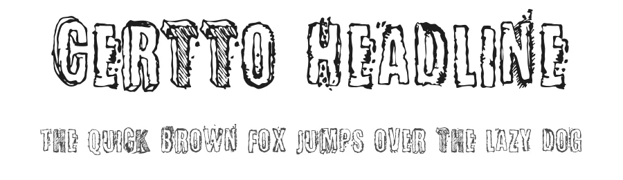 Certto Headline by Bumbayo Font Fabrik β Decorative Font