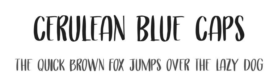 Cerulean Blue Caps