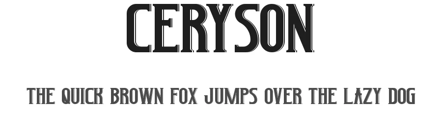 Ceryson by Noah Type — Decorative Font