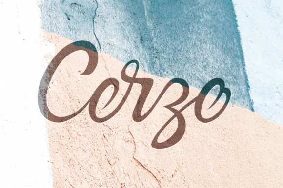 Cerzo Font by hafidtrihandoko.ps β Script Handwritten Font