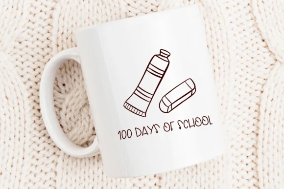 100 Days of School by Sirinart — Dingbats Font — thumbnail 6