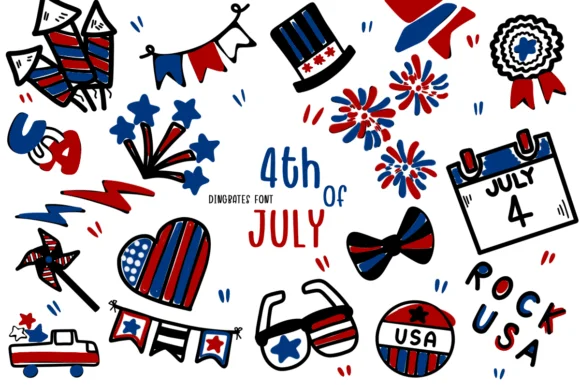 4th of July by Bee piyanuch — Dingbats Font