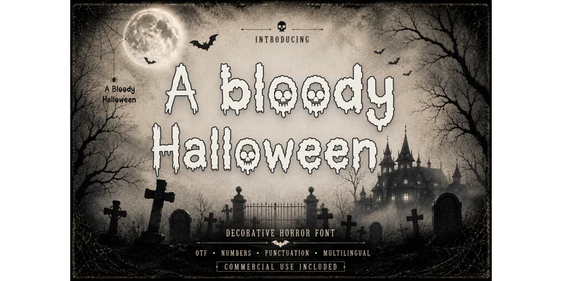 A Bloody Halloween Font by Kik Design by Kik Design — Decorative Font