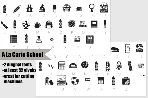 A La Carte by Illustration Ink — Dingbats Font