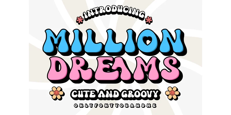A Million Dreams Font by onlyfontyouandme by onlyfontyouandme — Display Font