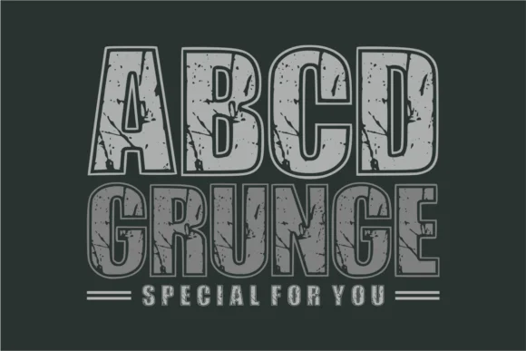 Abcd Grunge by anamalmusyaffaCreative — Slab Serif Font