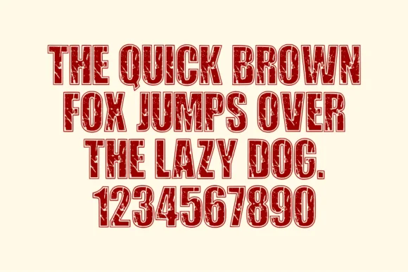 Abcd Grunge by anamalmusyaffaCreative — Slab Serif Font — thumbnail 3