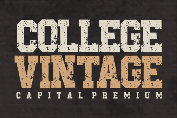 Abcd Varsity by AnamalmusyaffaCreative — Slab Serif Font — thumbnail 2