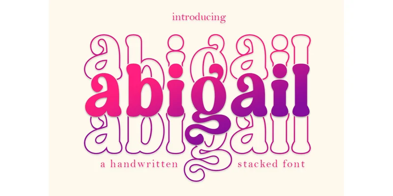 Abigail Stacked Font by Diorde Studio by Diorde Studio — Display Font