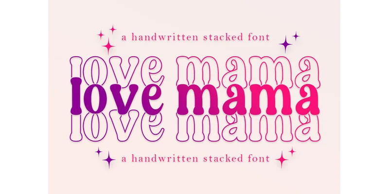 Abigail Stacked Font by Diorde Studio by Diorde Studio — Display Font — thumbnail 3