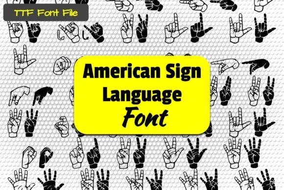 Able Lingo ASL 1 by Able Lingo — Dingbats Font