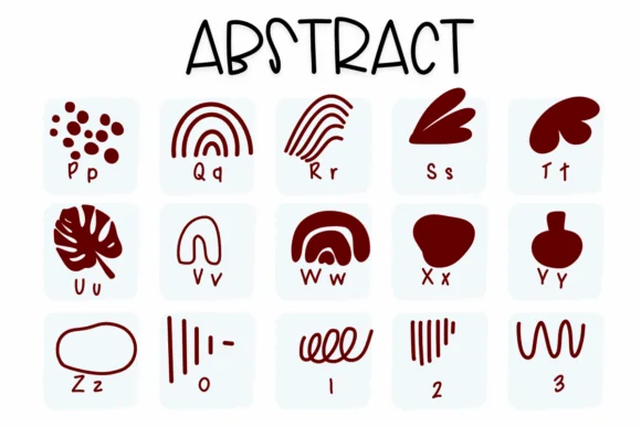 Abstract by Sirinart — Dingbats Font — thumbnail 3