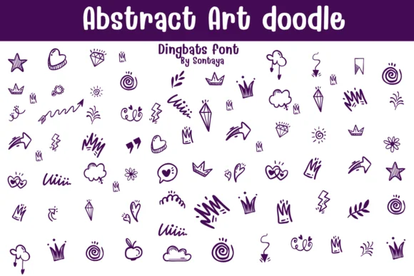 Abstract Art Doodle by Sontaya — Dingbats Font