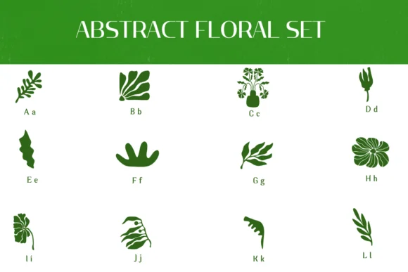Abstract Floral Set by Heartcraft Atelier — Dingbats Font — thumbnail 2