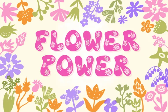 Abstract Flower by Pui Art — Dingbats Font — thumbnail 7
