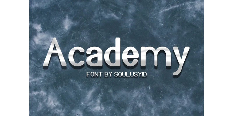 Academy Font by SoulusYid — Sans Serif Font