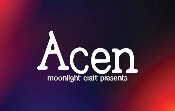 Acen by moonlight craft — Slab Serif Font