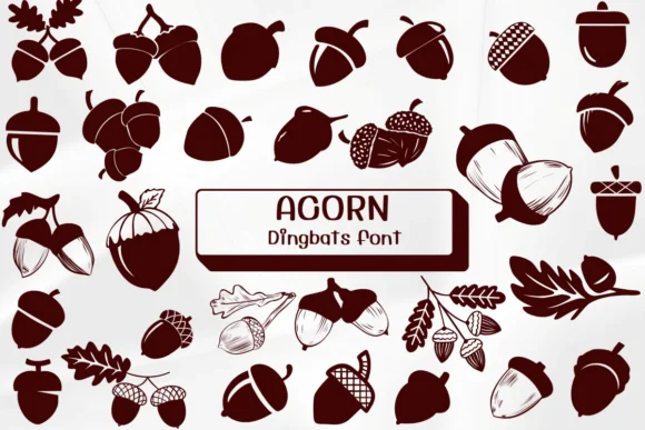 Acorn by Ketsarin — Dingbats Font