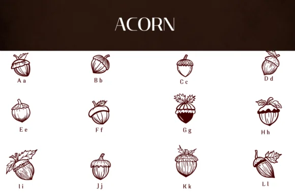 Acorn by Heartcraft Atelier — Dingbats Font — thumbnail 2