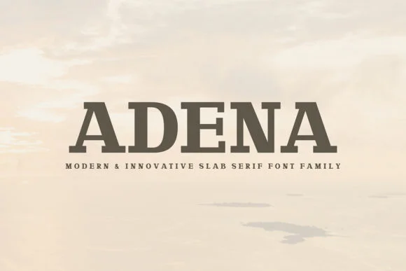 Adena by creativetacos — Slab Serif Font