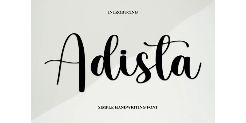 Adista Font by ade studio โ Script Handwritten Font