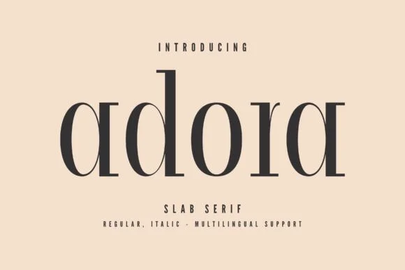 Adora by Minimalistartstudio — Slab Serif Font