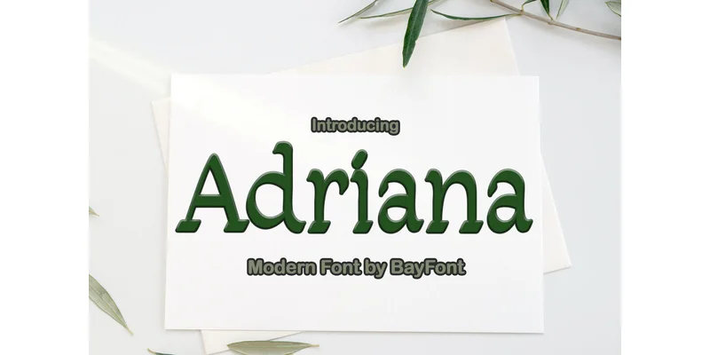 Adriana Font by bayfontofficial by bayfontofficial β Sans Serif Font