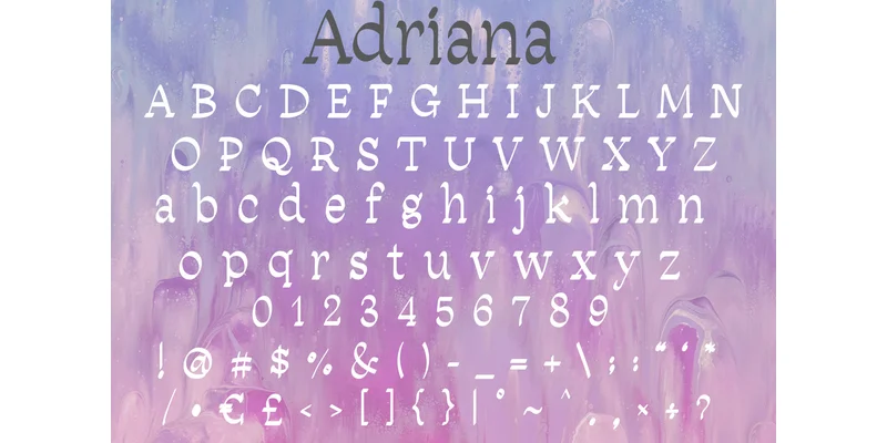Adriana Font by bayfontofficial by bayfontofficial — Sans Serif Font — thumbnail 4