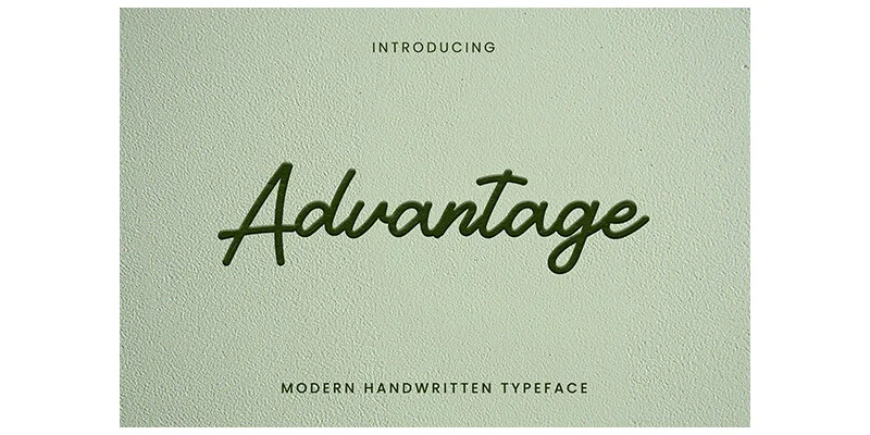 Advantage Font by chatype studio — Script Handwritten Font