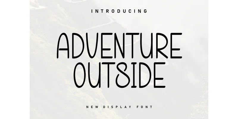 Adventure Outside Font by ArtLine Design by ArtLine Design — Display Font