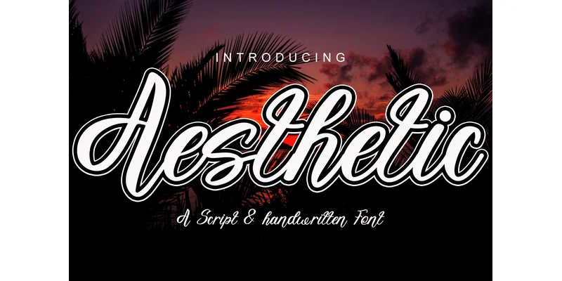 Aesthetic Font by Choirulcreator — Script Handwritten Font
