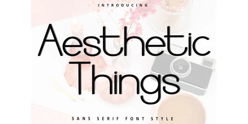 Aesthetic Things Font by Inermedia STUDIO — Sans Serif Font