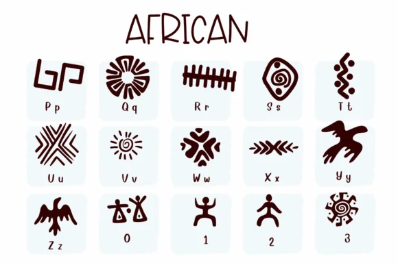 African by Sirinart — Dingbats Font — thumbnail 3