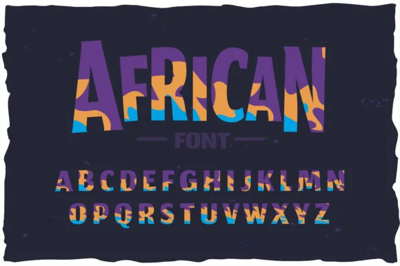 African by Acharmshop — Color Fonts Font