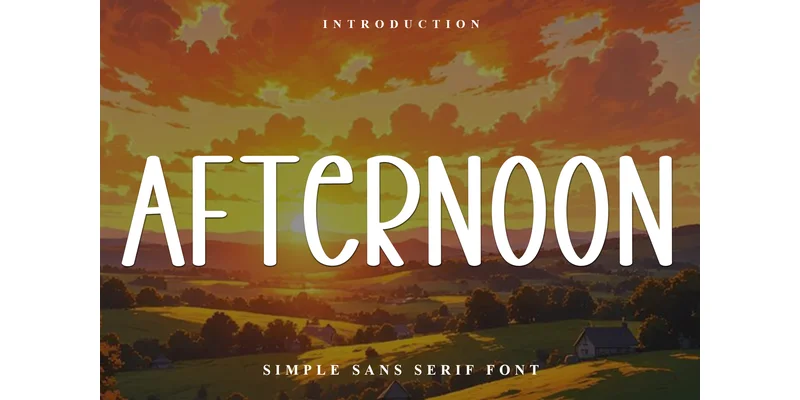 Afternoon Font by FreshTypeINK by FreshTypeINK — Display Font