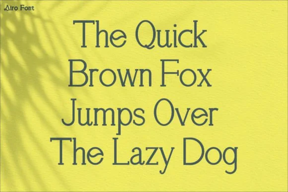 Airo by Trotoart Design — Slab Serif Font — thumbnail 4