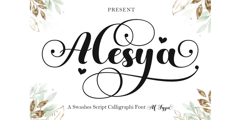 Alesya Font by AF Type — Script Handwritten Font
