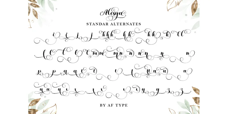 Alesya Font by AF Type — Script Handwritten Font — thumbnail 6