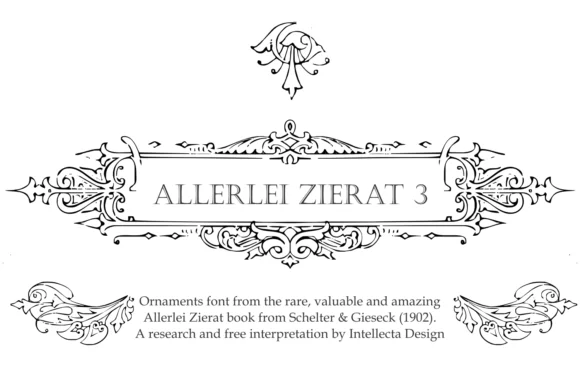 Allerlei Zierat 3 by Intellecta Design — Dingbats Font