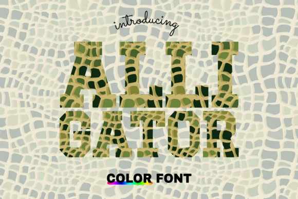 Alligator by WADLEN — Color Fonts Font