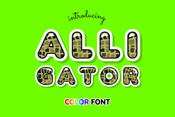 Alligator by JUSTTYPE — Color Fonts Font