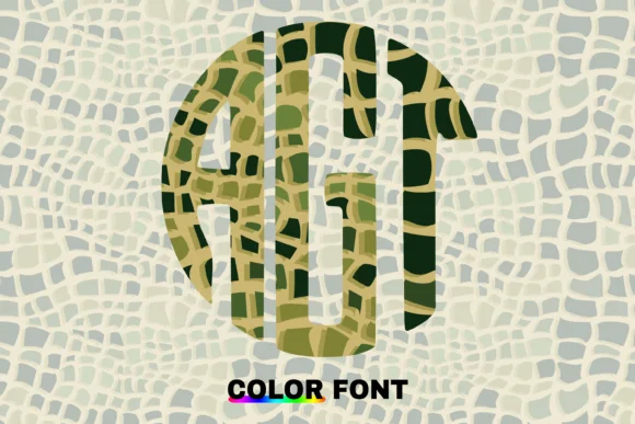 Alligator Circle by WADLEN — Color Fonts Font